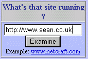 Screenshot of Netcraft server test