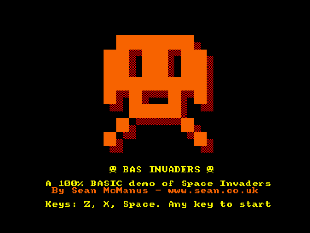 Screenshot: BAS Invaders