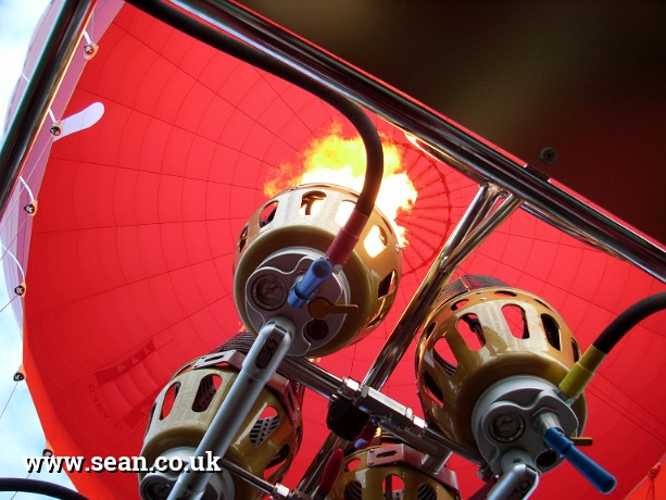 Photo of hot air balloon burners in Hot Air Ballooning