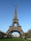the Eiffel Tower, front-on