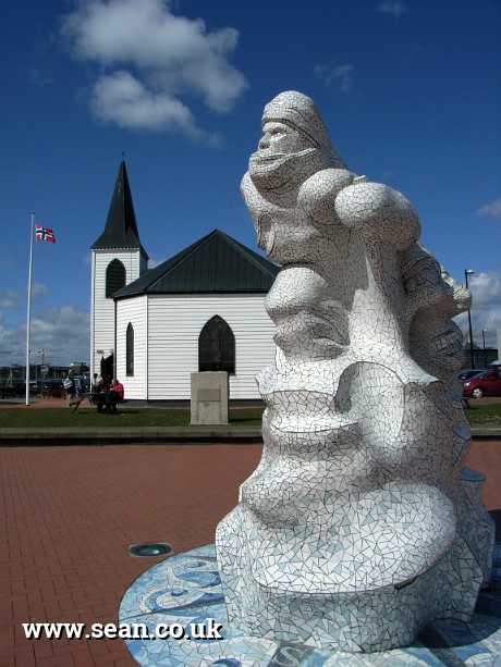 Photo of the Norwegian Church, Cardiff Bay in Wales