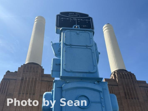 Photo of Battersea Power Station, showing example watermark